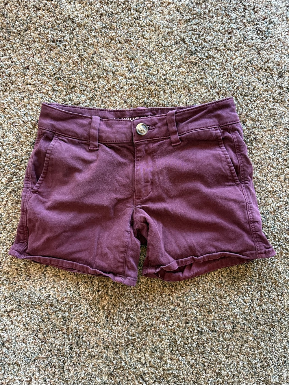 American Eagle Outfitters Plum Women's Super Stretch Midi Shorts